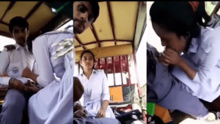 कॉलेज लवर्स क्विक ब्लोजॉब इन मूविंग रिक्शा (देसी चोदा चोदी)