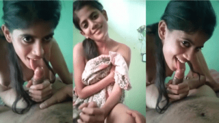 वायरल वीडियो: क्यूट तमिल पेटीट हैंडजॉब डर्टी स्टीमी ब्लोजॉब