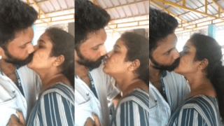 हॉट: साउथ इंडियन कपल जूसी ओपन किस